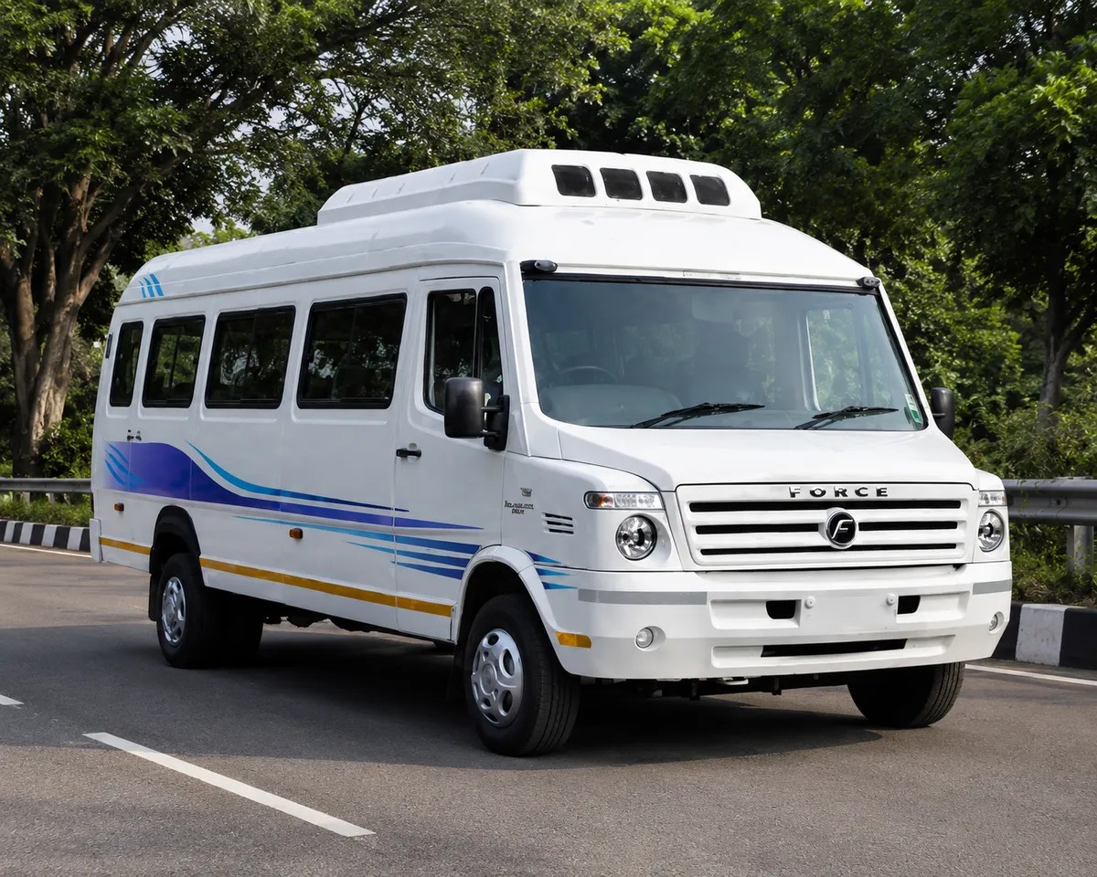 Aditi tourist bus side view